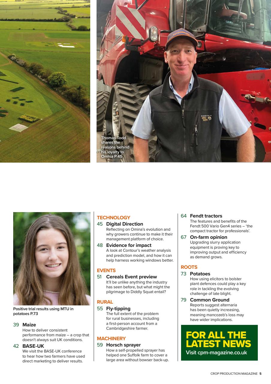 Crop Production Magazine Preview Pages