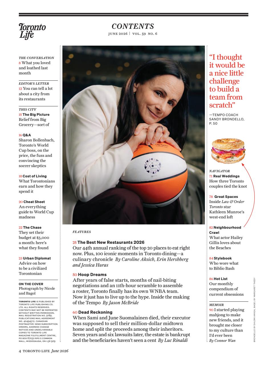 Toronto Life Preview Pages