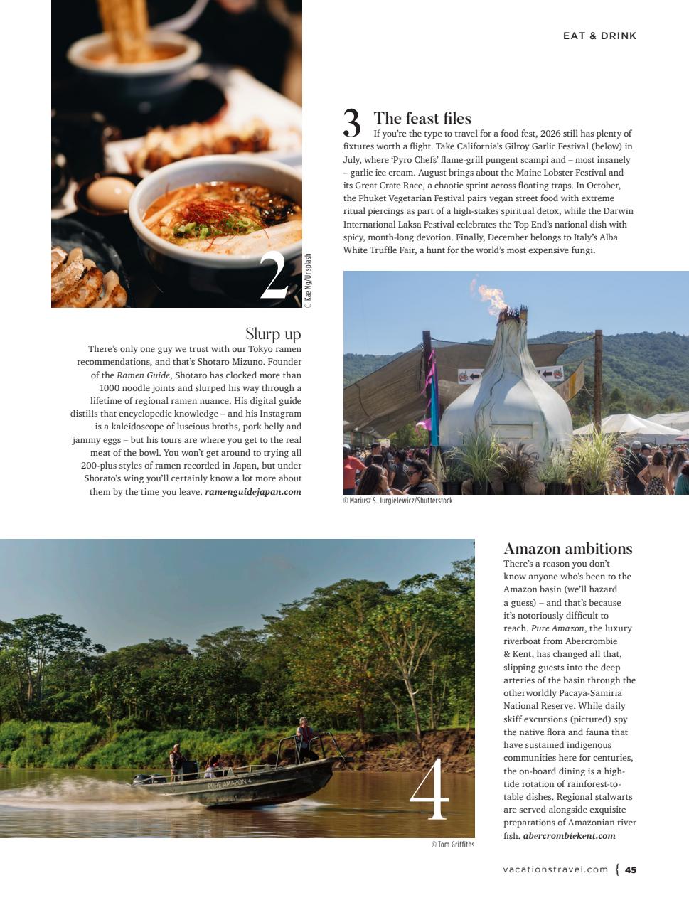 Vacations & Travel Preview Pages