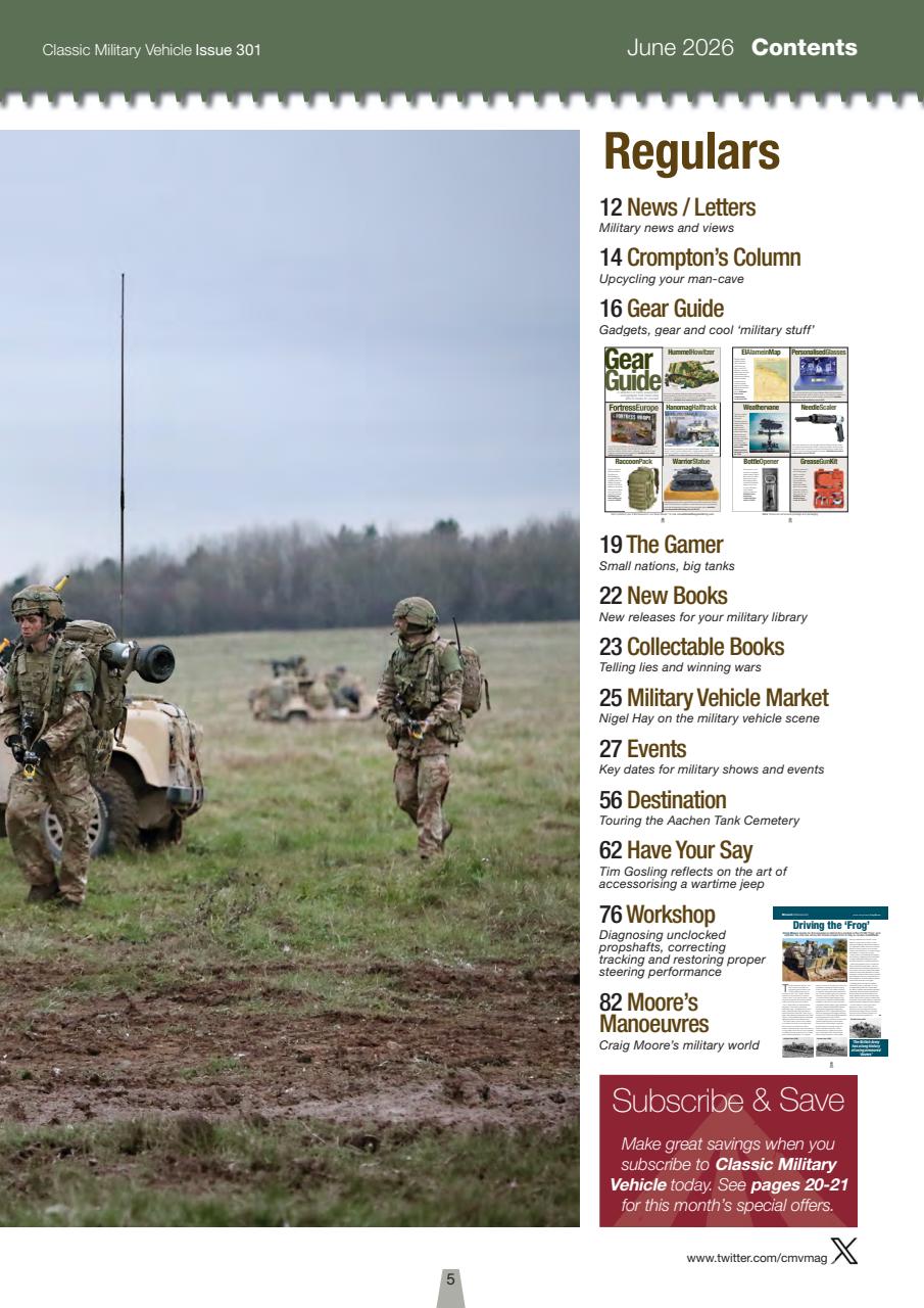 Classic Military Vehicle Preview Pages