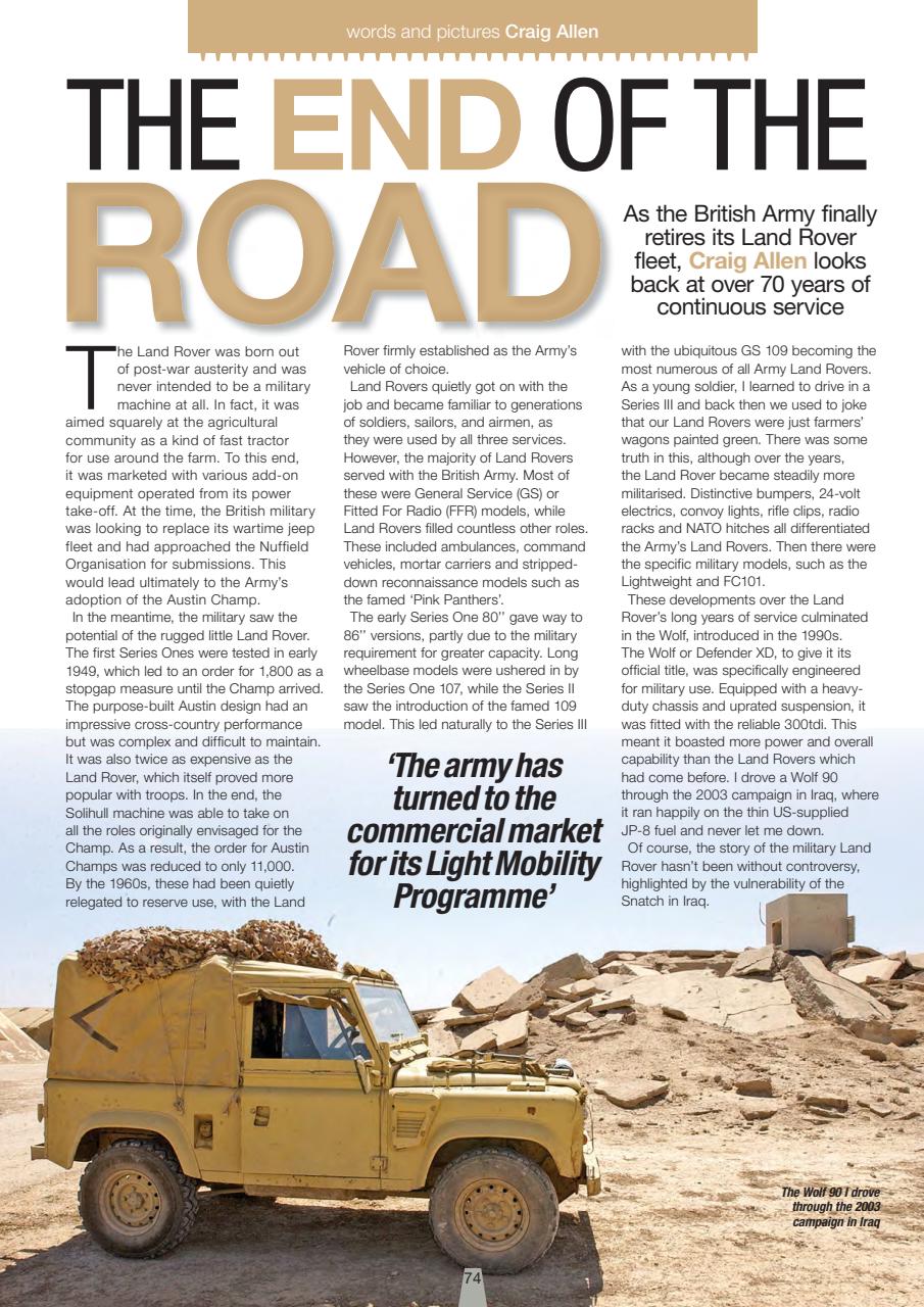 Classic Military Vehicle Preview Pages
