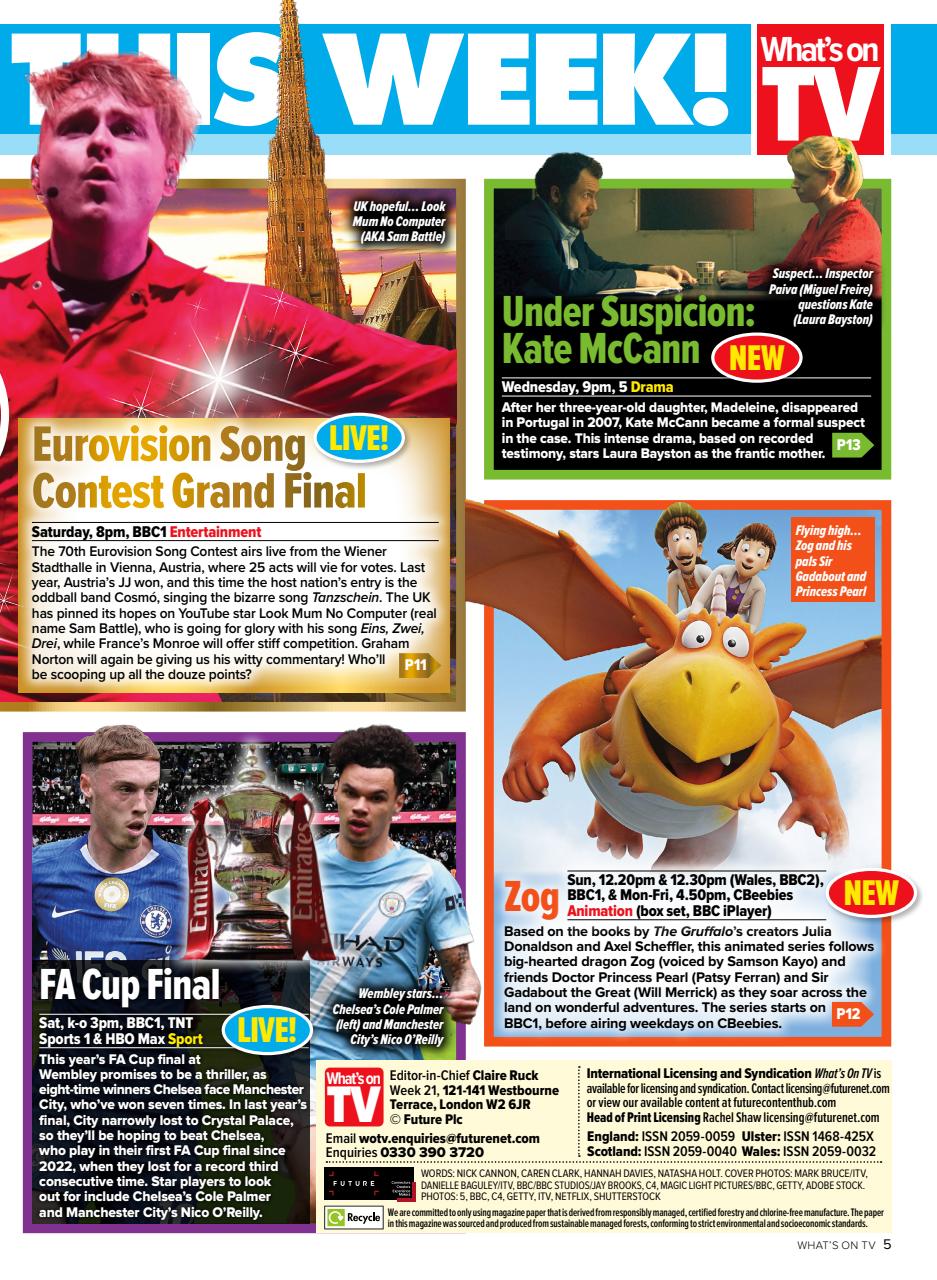 What's on TV Preview Pages