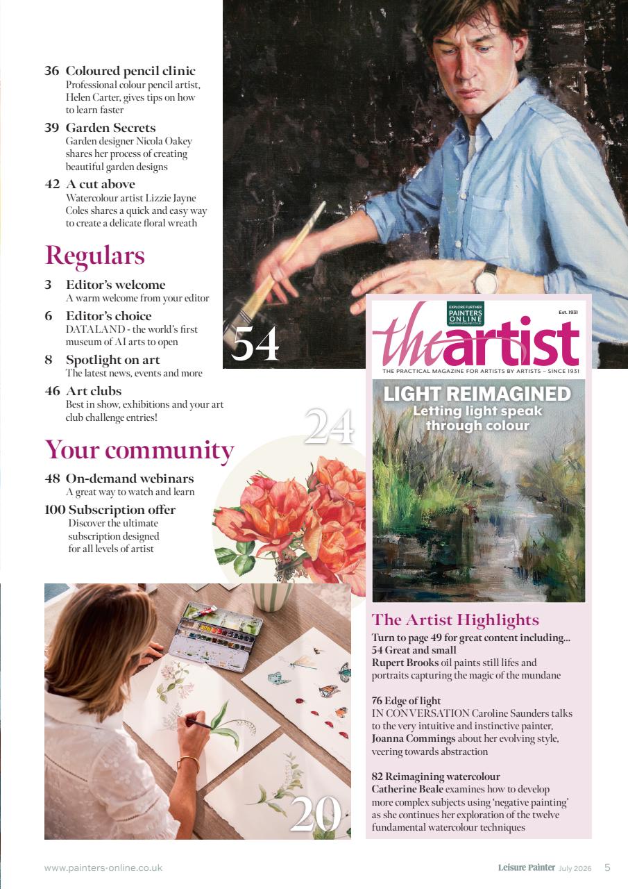 Leisure Painter & The Artist Preview Pages