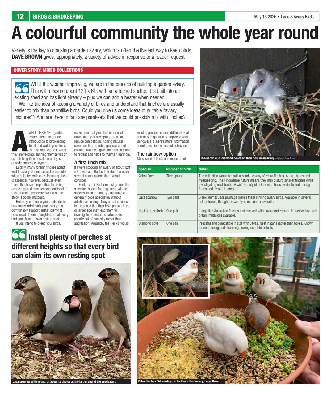 Cage & Aviary Birds Preview Pages