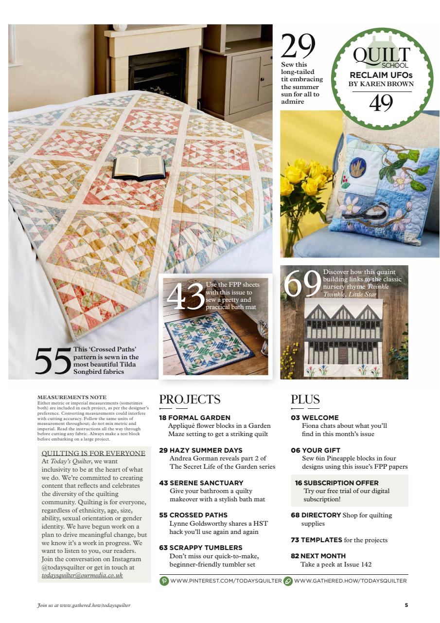 Today’s Quilter Preview Pages