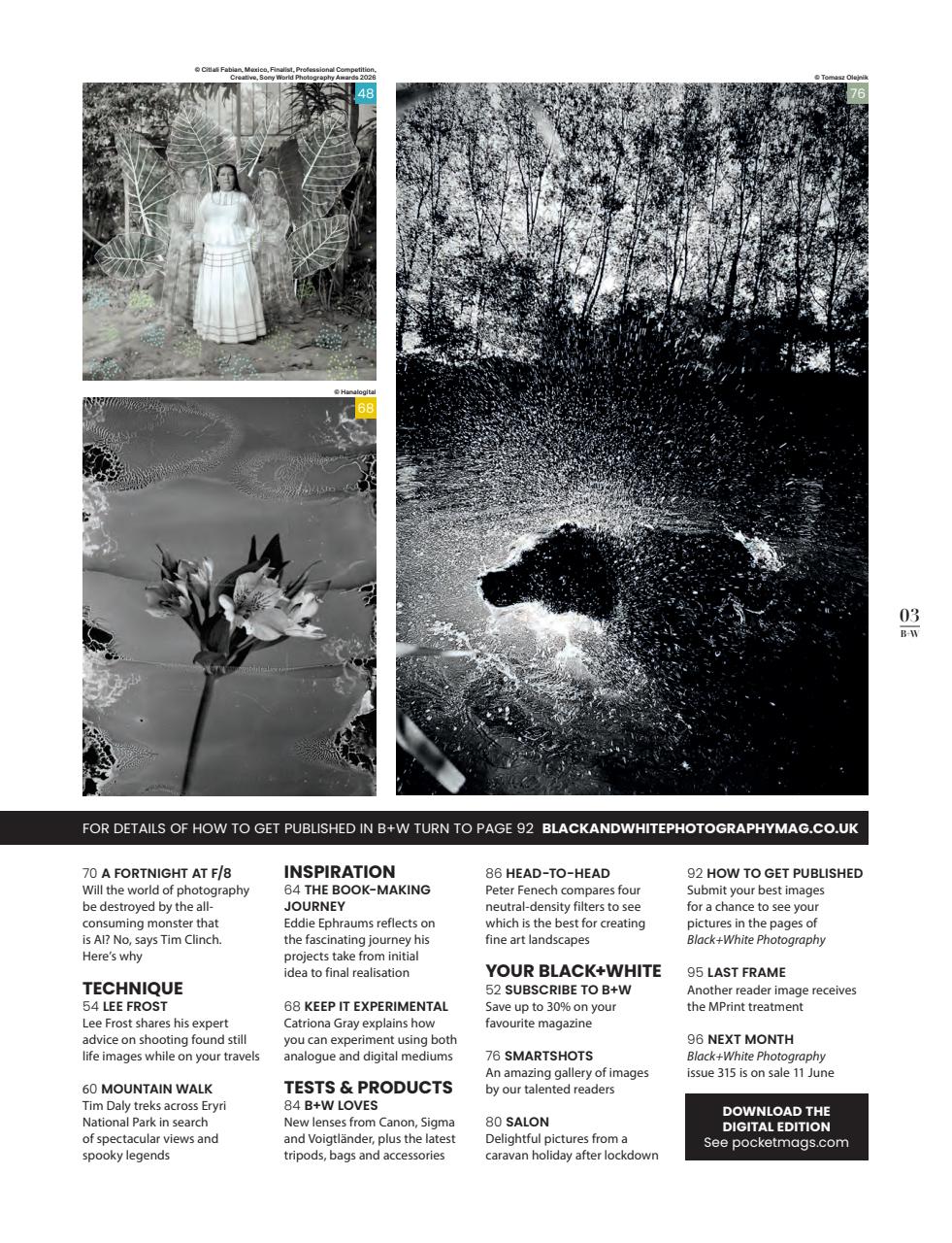 Black+White Photography Preview Pages
