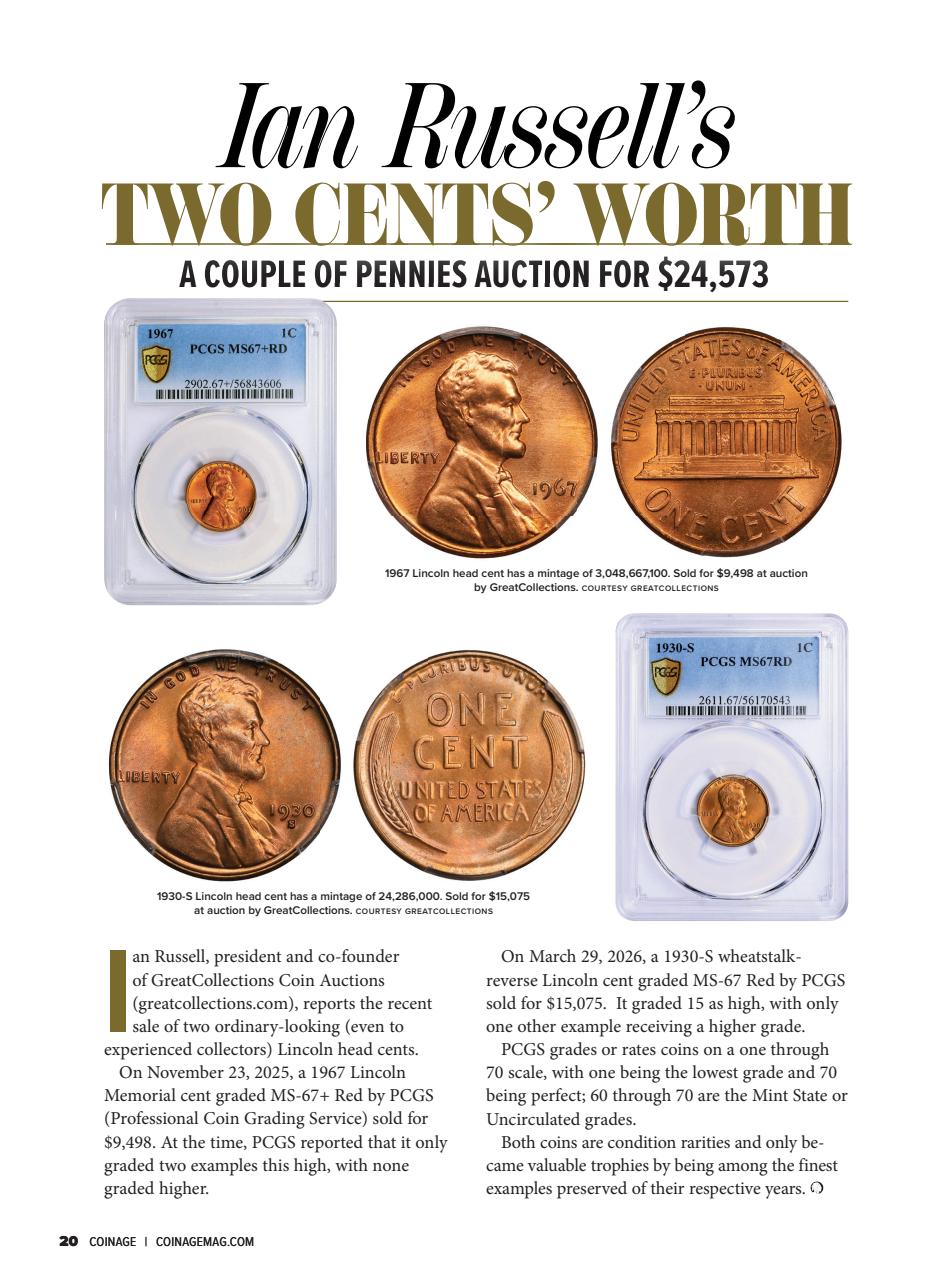 COINage Magazine Preview Pages