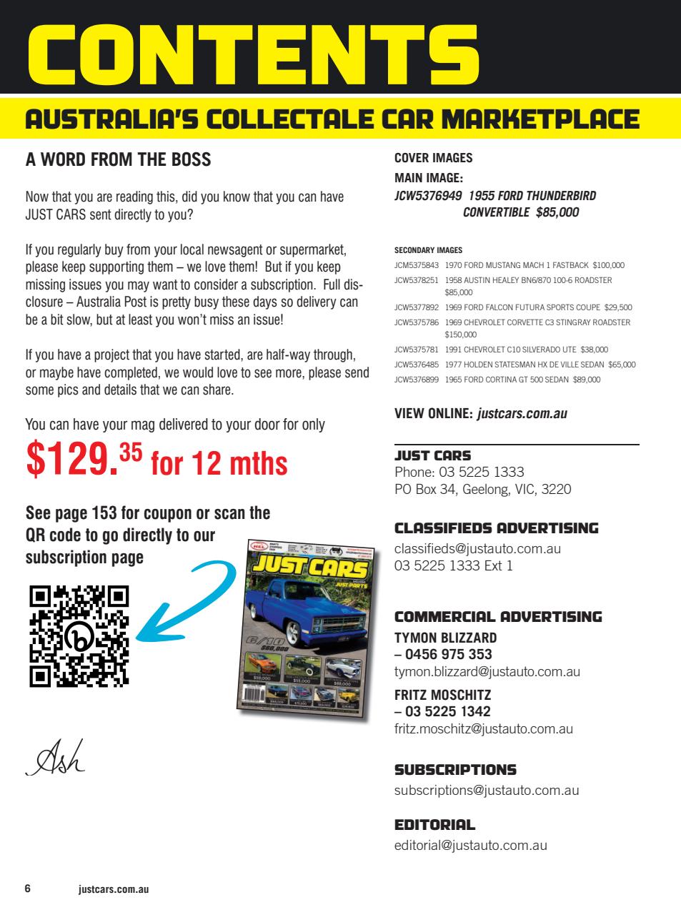 JUST CARS Preview Pages