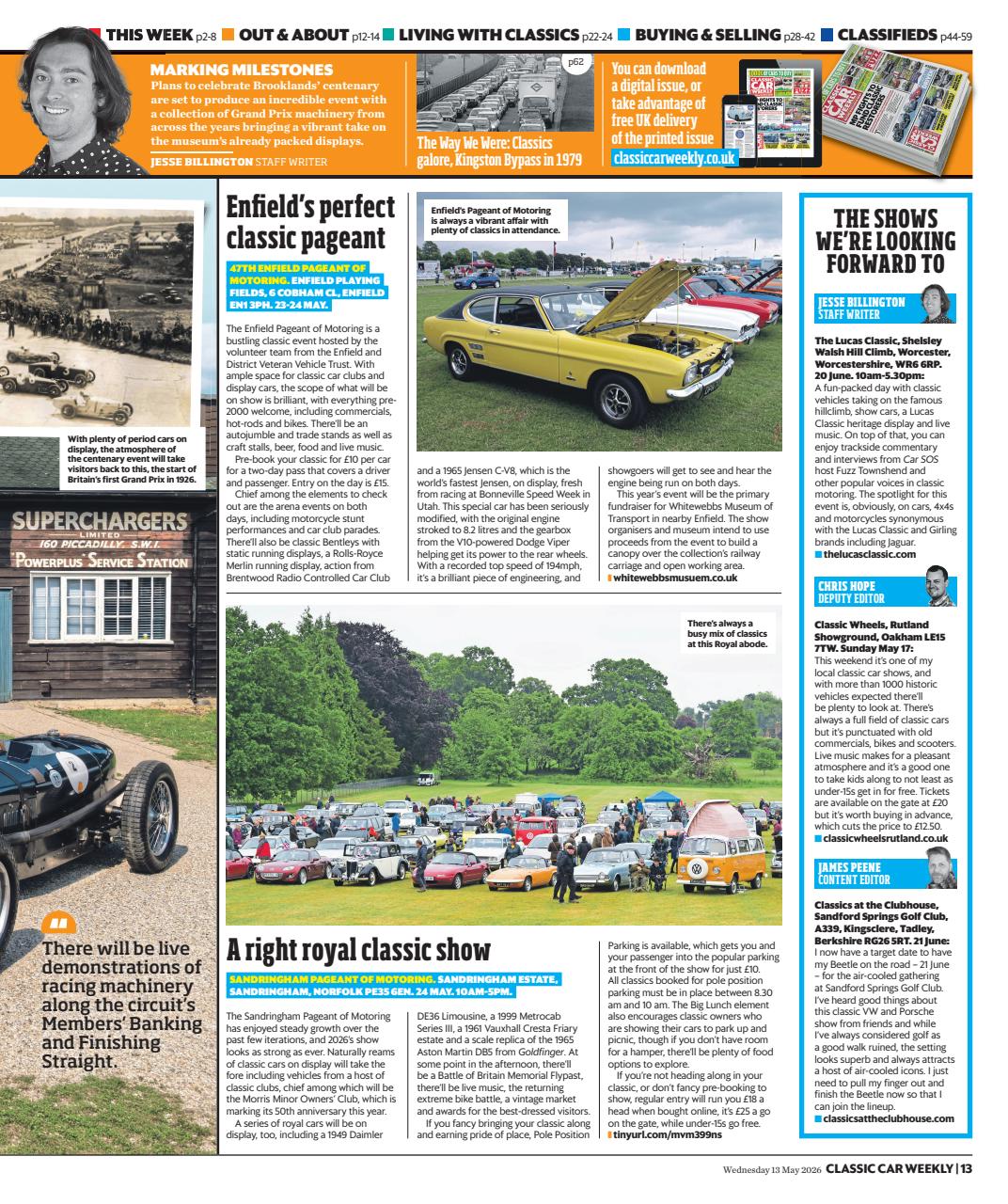 Classic Car Weekly Preview Pages