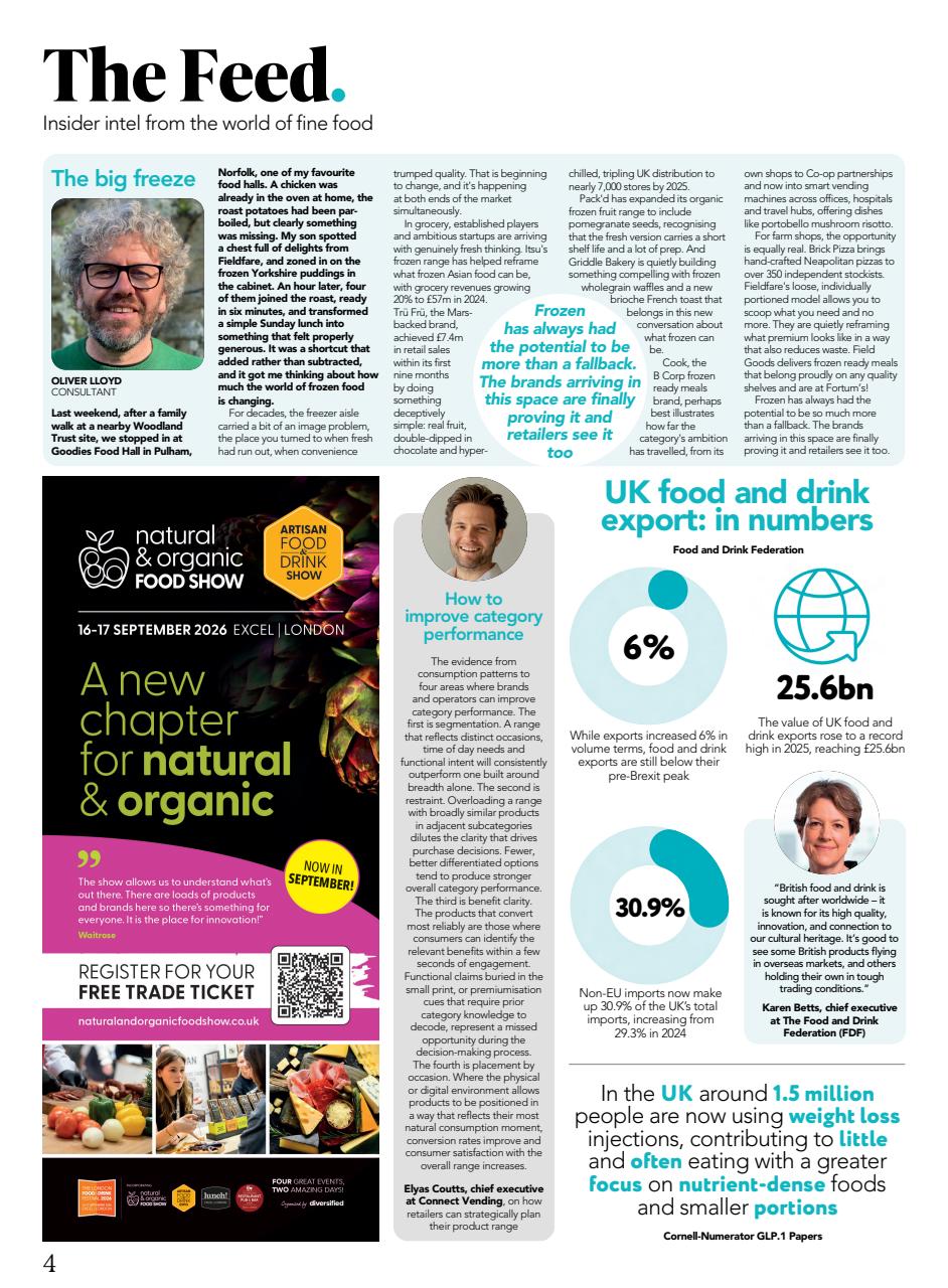 Speciality Food Preview Pages