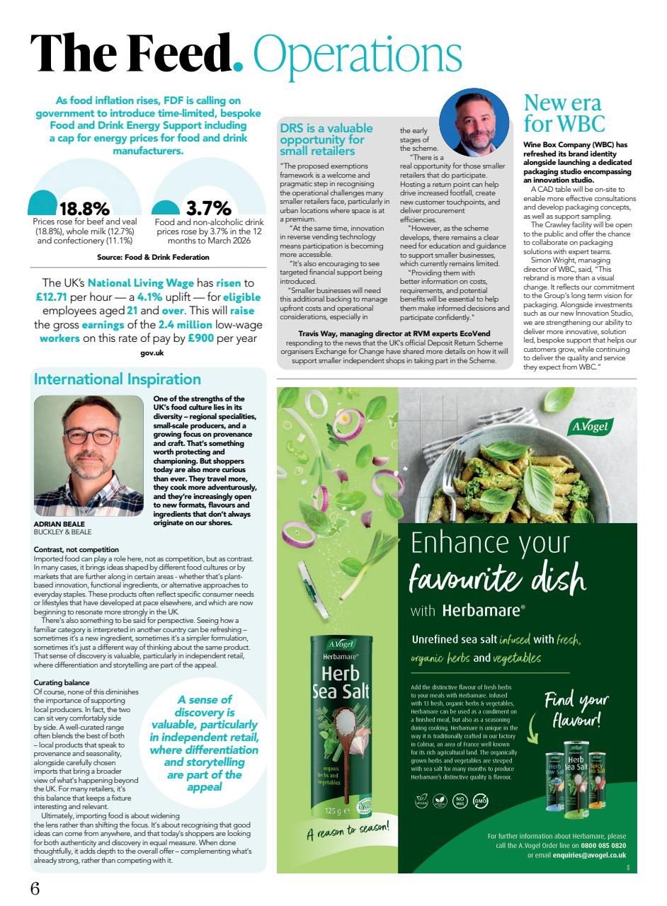 Speciality Food Preview Pages