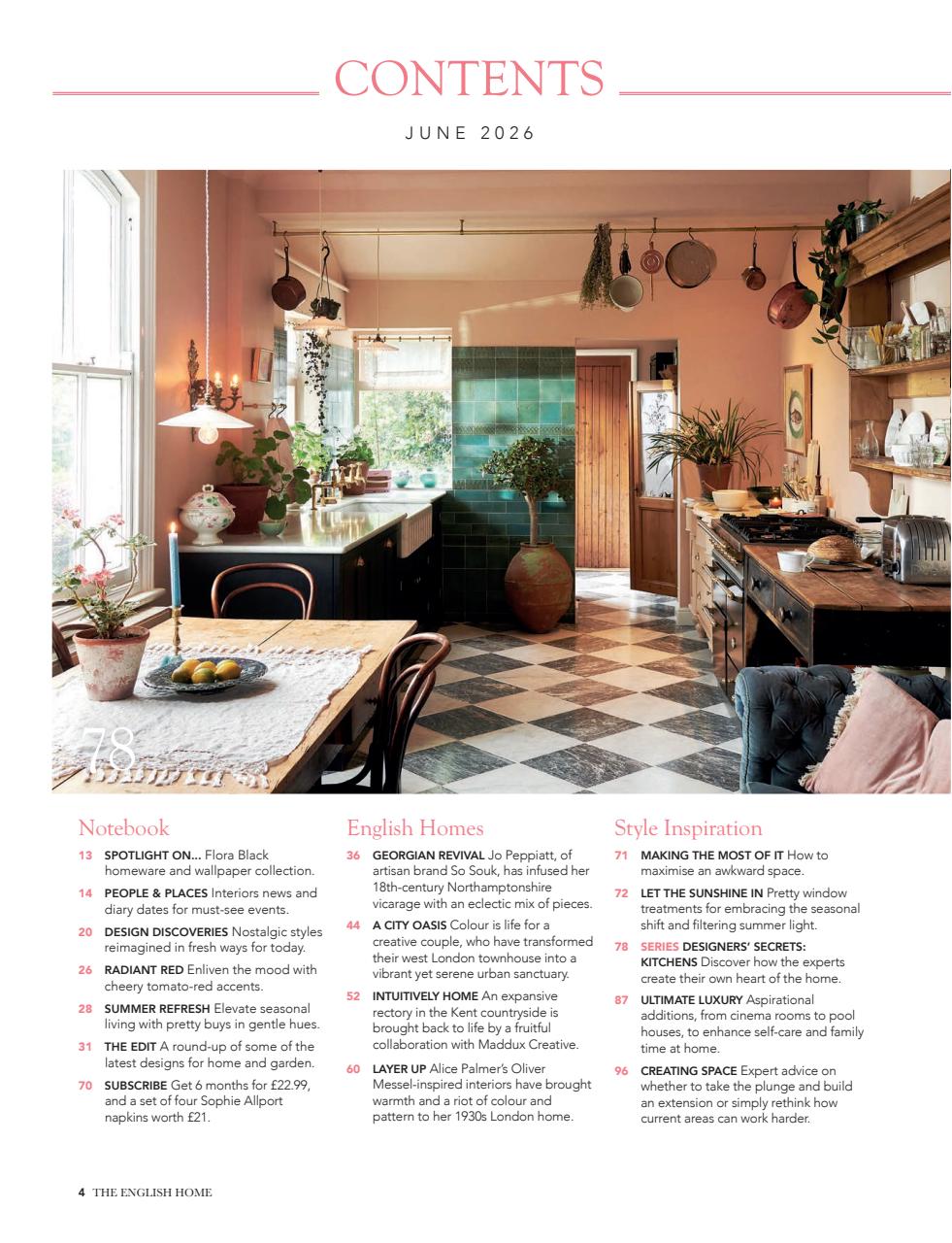 The English Home Preview Pages