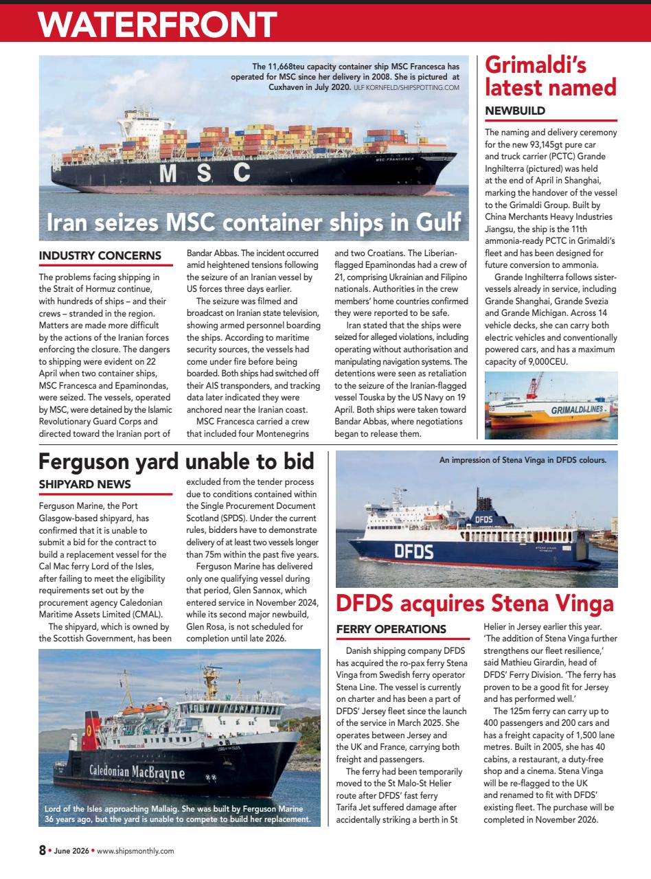 Ships Monthly Preview Pages