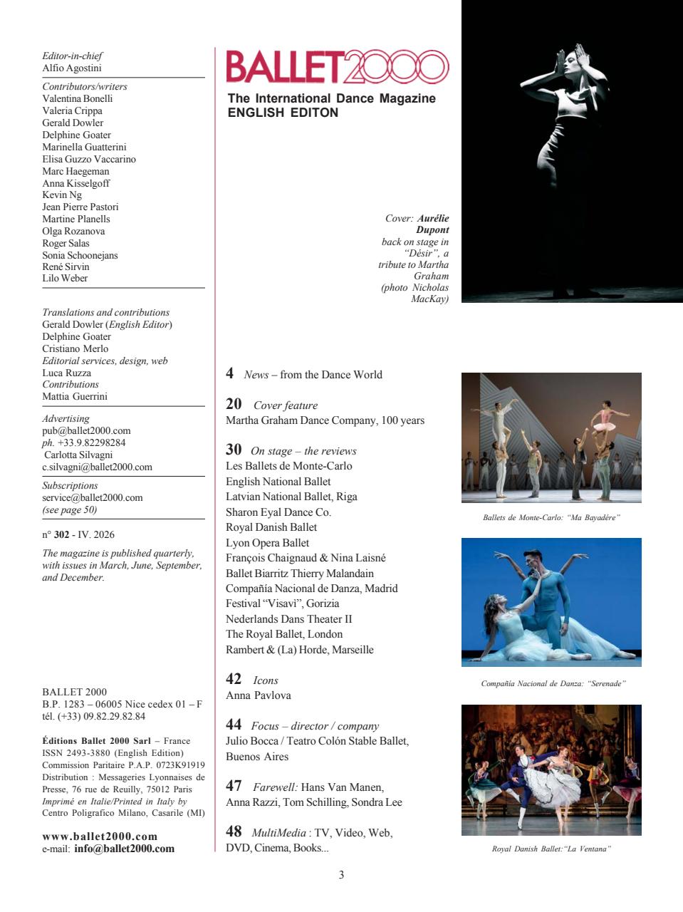 BALLET2000 English Edition Preview Pages