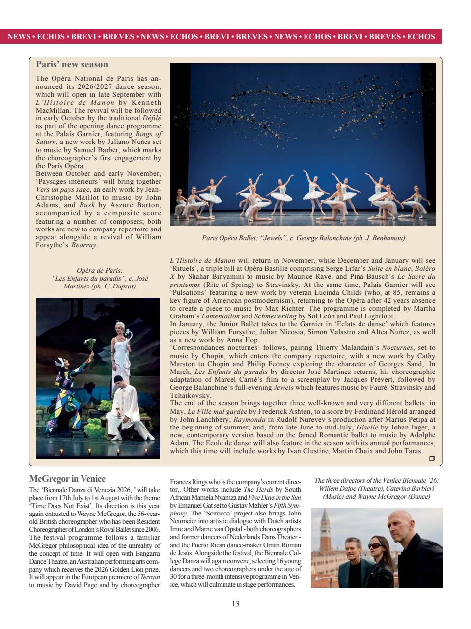 BALLET2000 English Edition Preview Pages