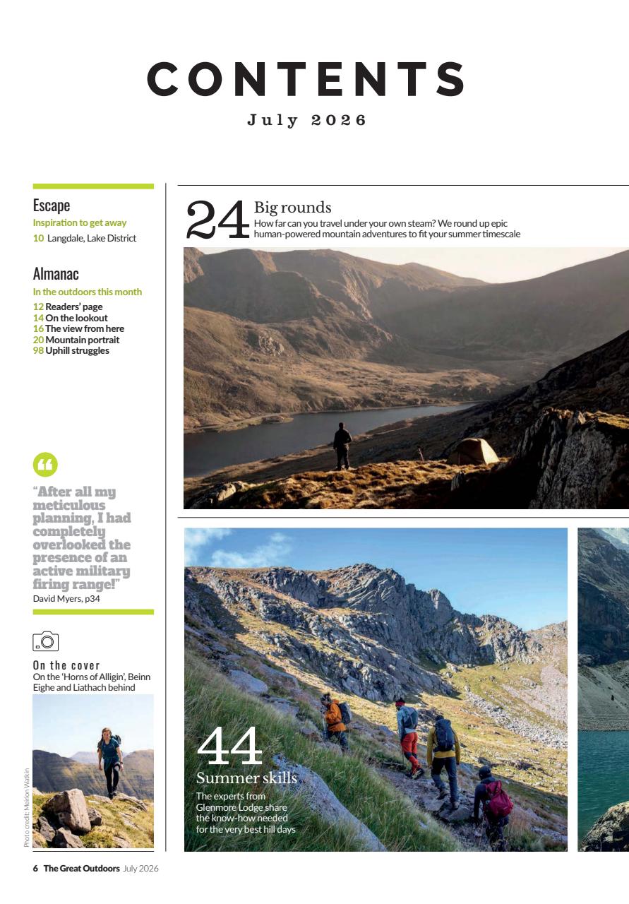TGO - The Great Outdoors Magazine Preview Pages