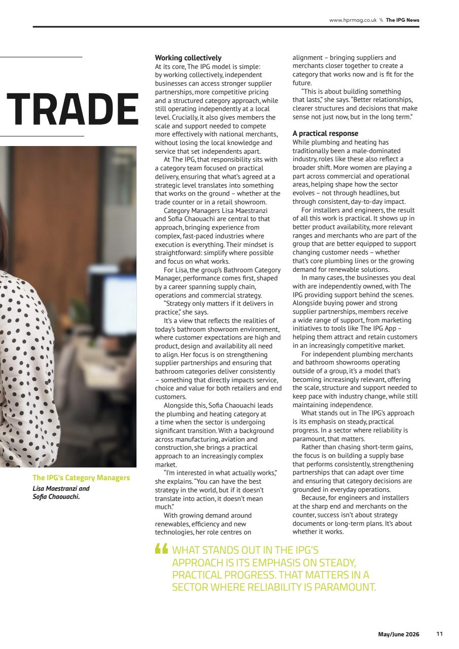Heating, Plumbing & Renewables Preview Pages
