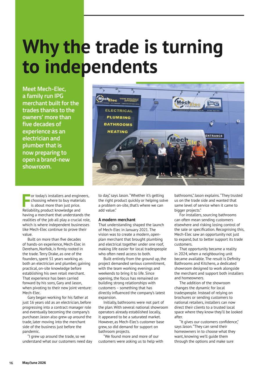 Heating, Plumbing & Renewables Preview Pages