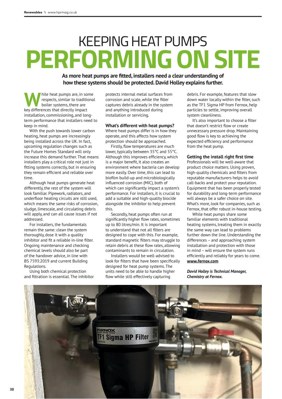 Heating, Plumbing & Renewables Preview Pages
