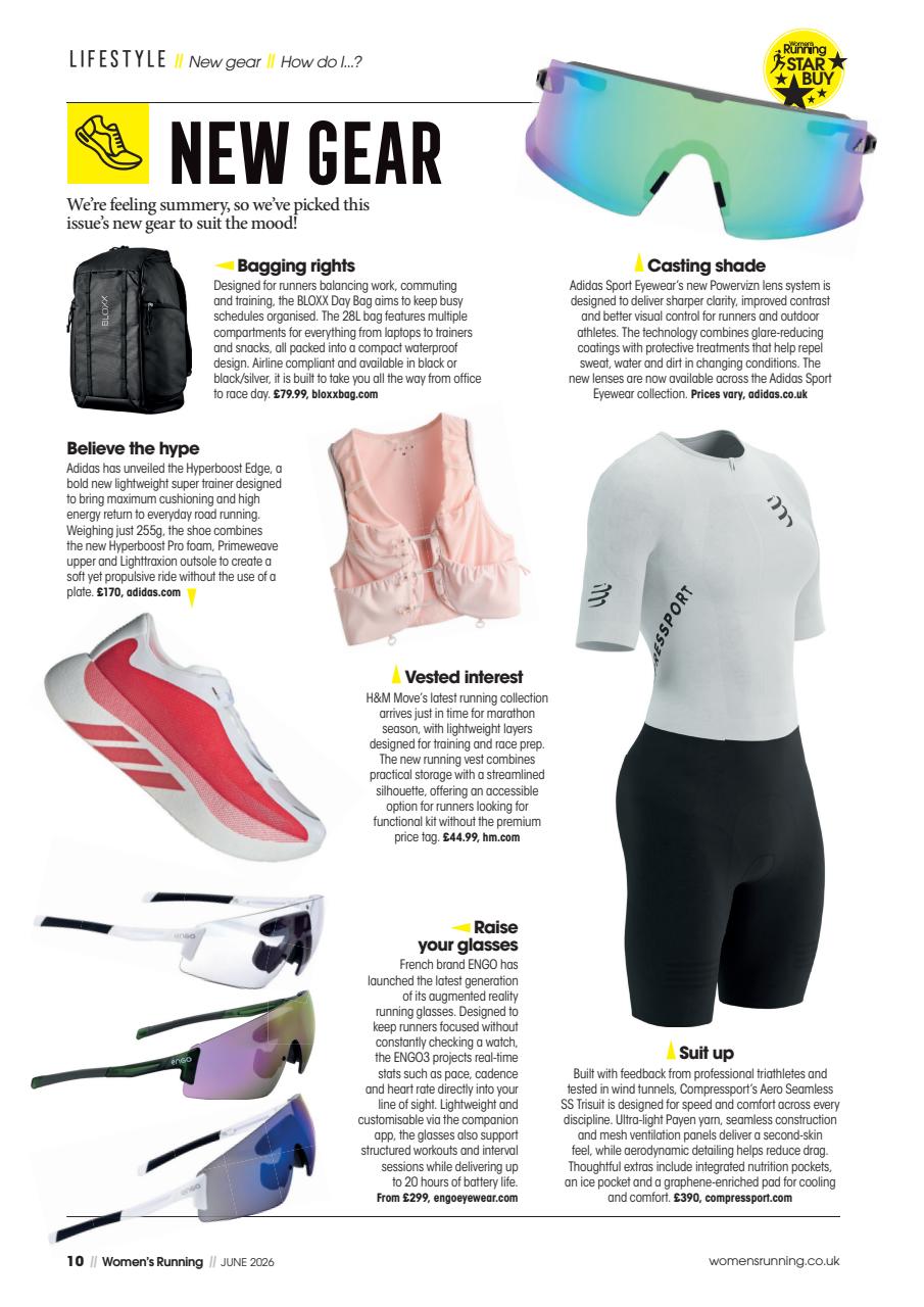 Women’s Running Preview Pages