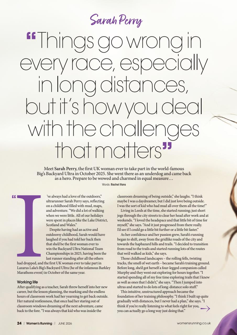 Women’s Running Preview Pages