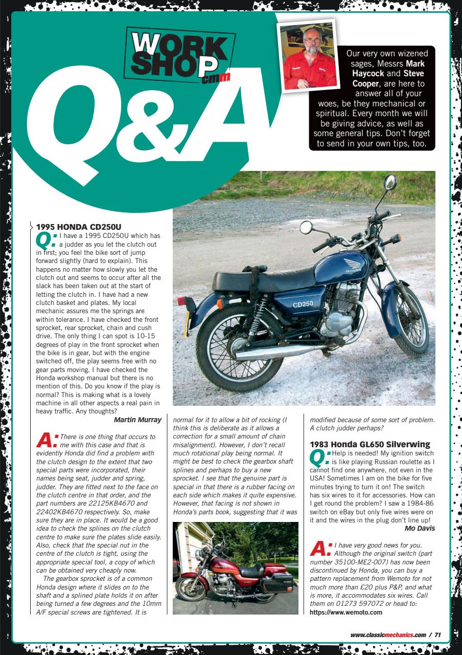 Classic Motorcycle Mechanics Preview Pages