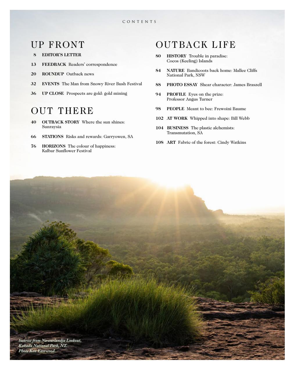 OUTBACK Magazine Preview Pages