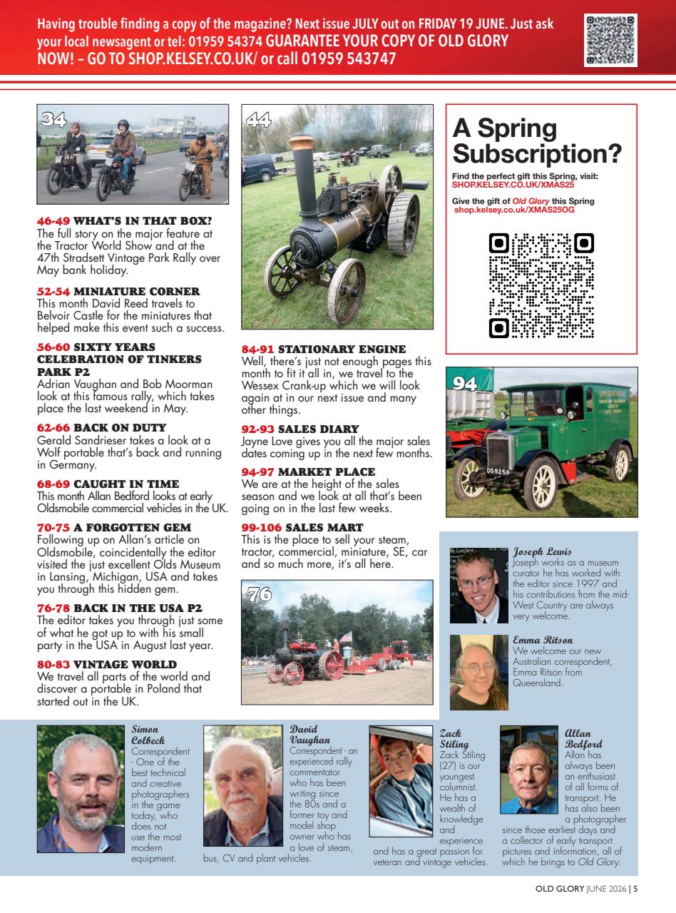 Old Glory Magazine Preview Pages