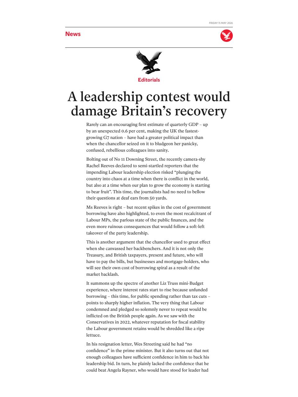 The Independent Daily Edition Newspaper Preview Pages