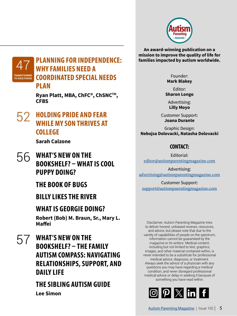 Autism Parenting Preview Pages