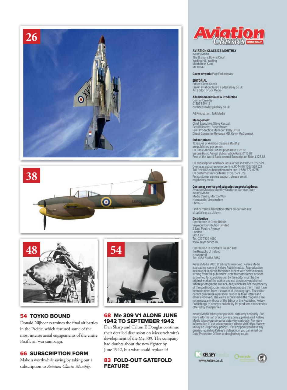 Aviation Classics Monthly Preview Pages