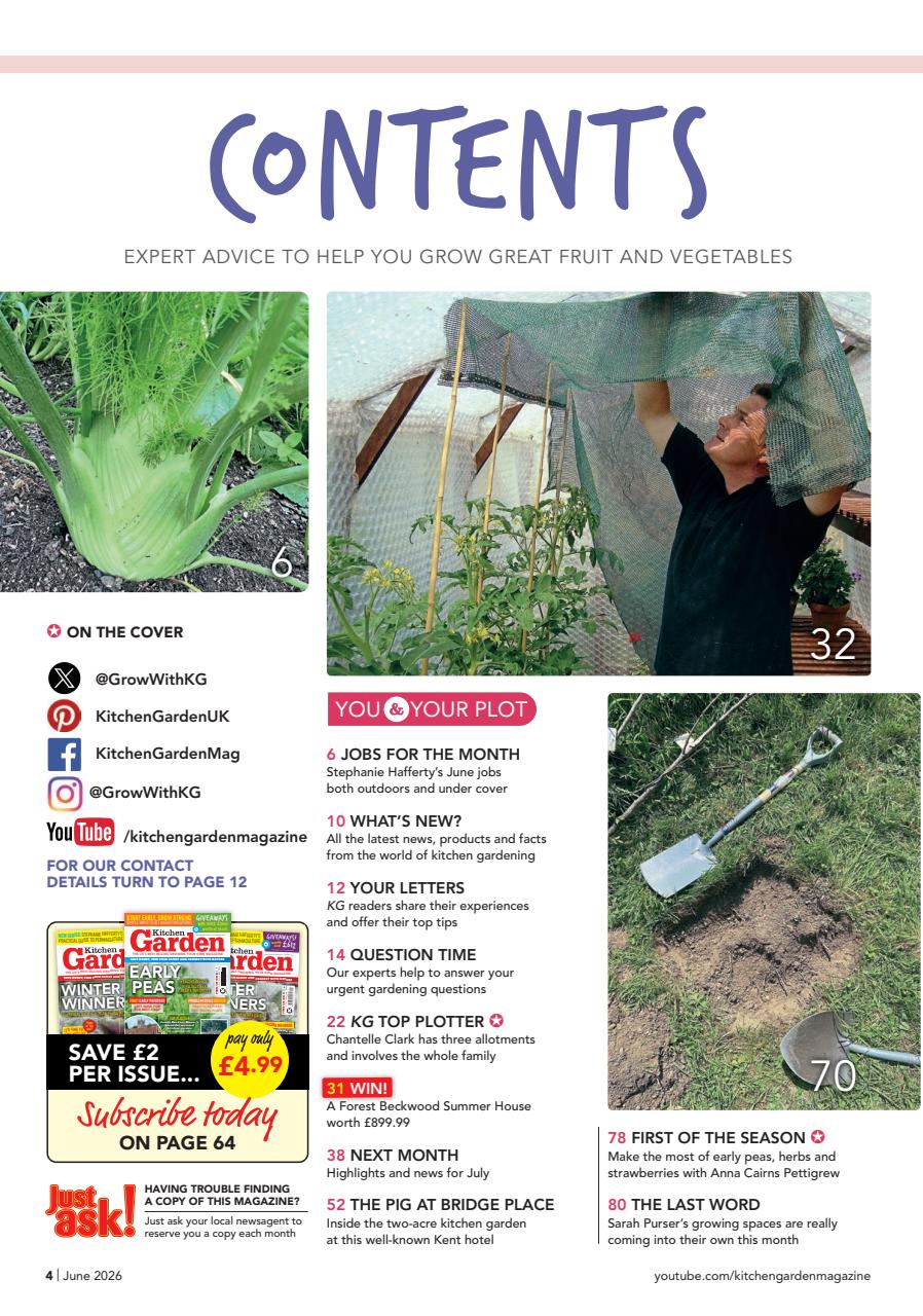 Kitchen Garden Magazine Preview Pages