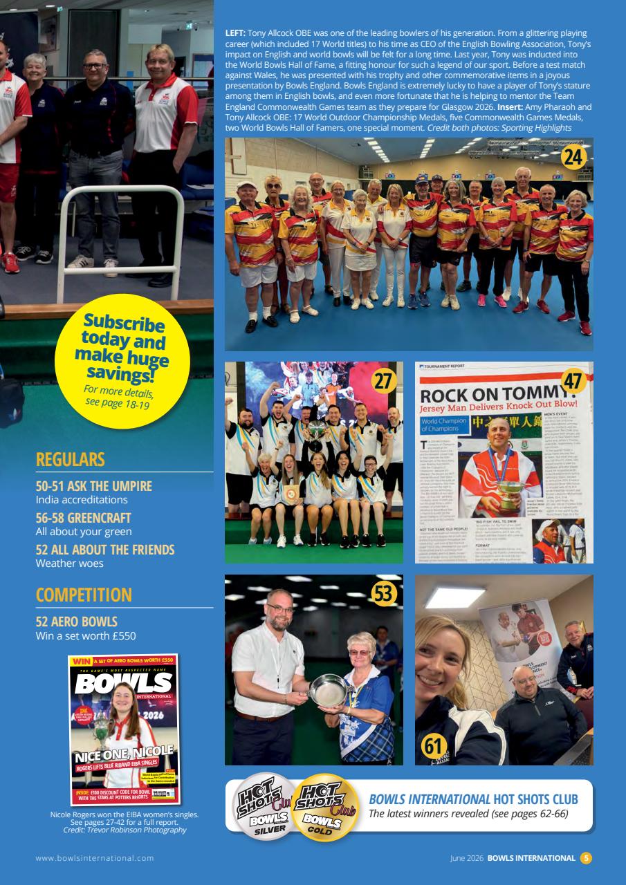 Bowls International Preview Pages