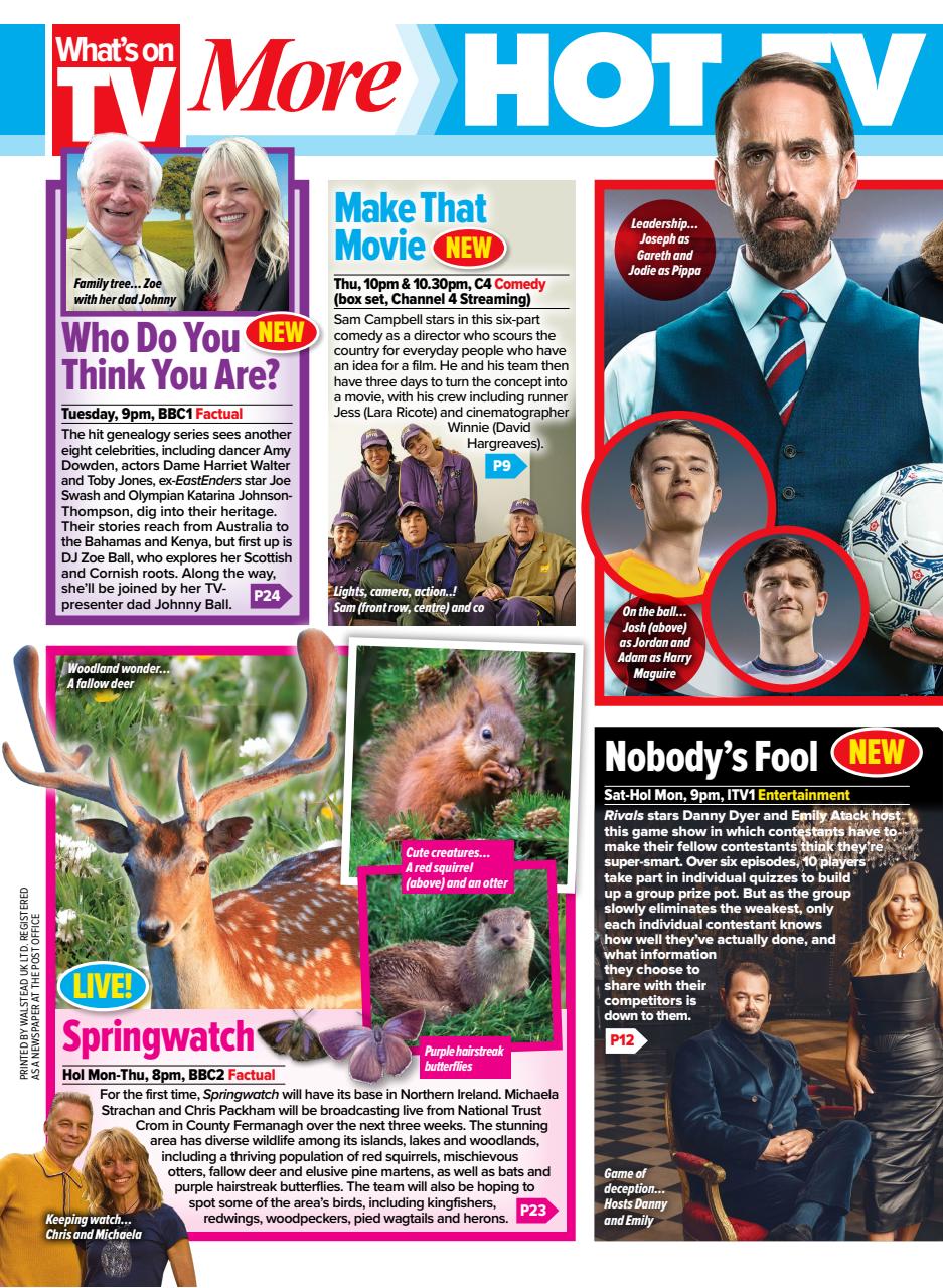 What's on TV Preview Pages