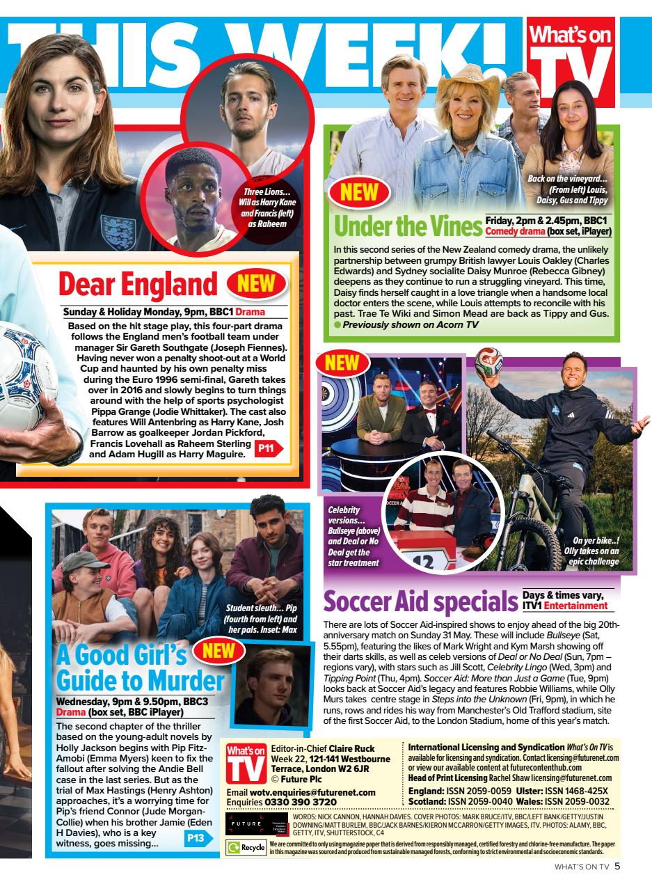 What's on TV Preview Pages