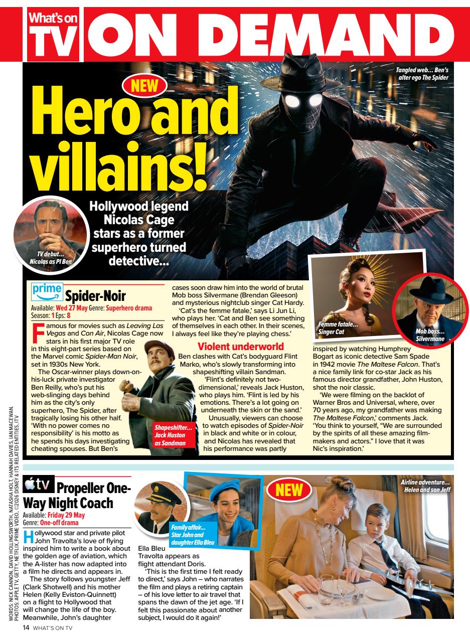What's on TV Preview Pages