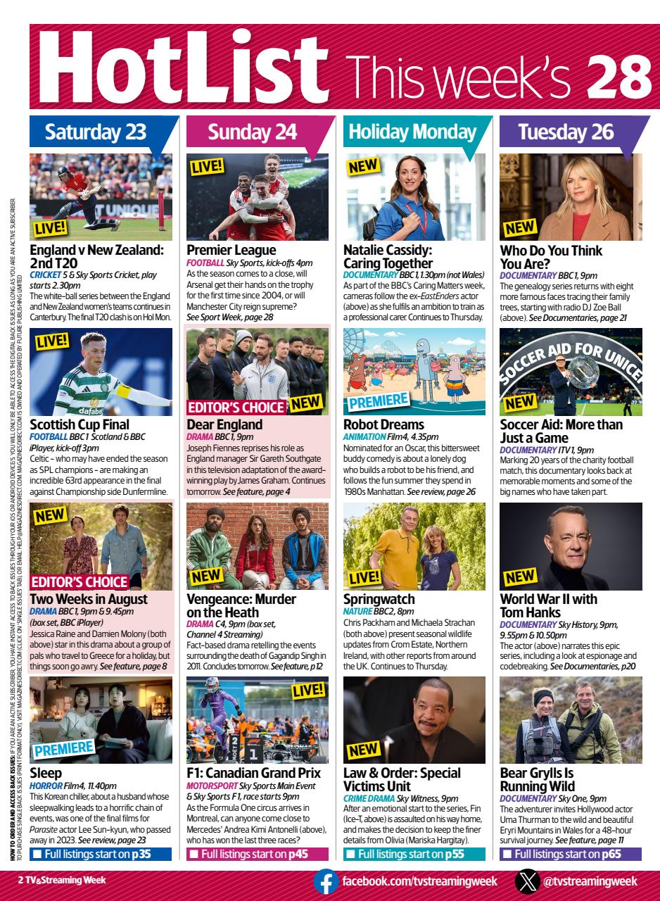 TV & Satellite Week Preview Pages