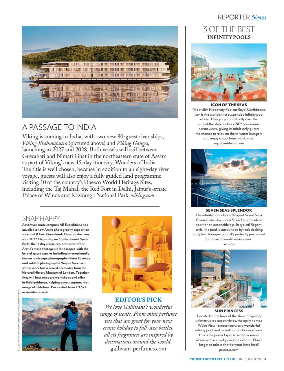 Cruise & Travel Preview Pages