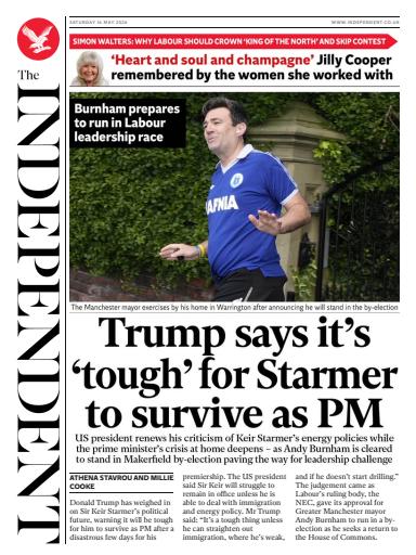 The Independent Daily Edition Newspaper issue 