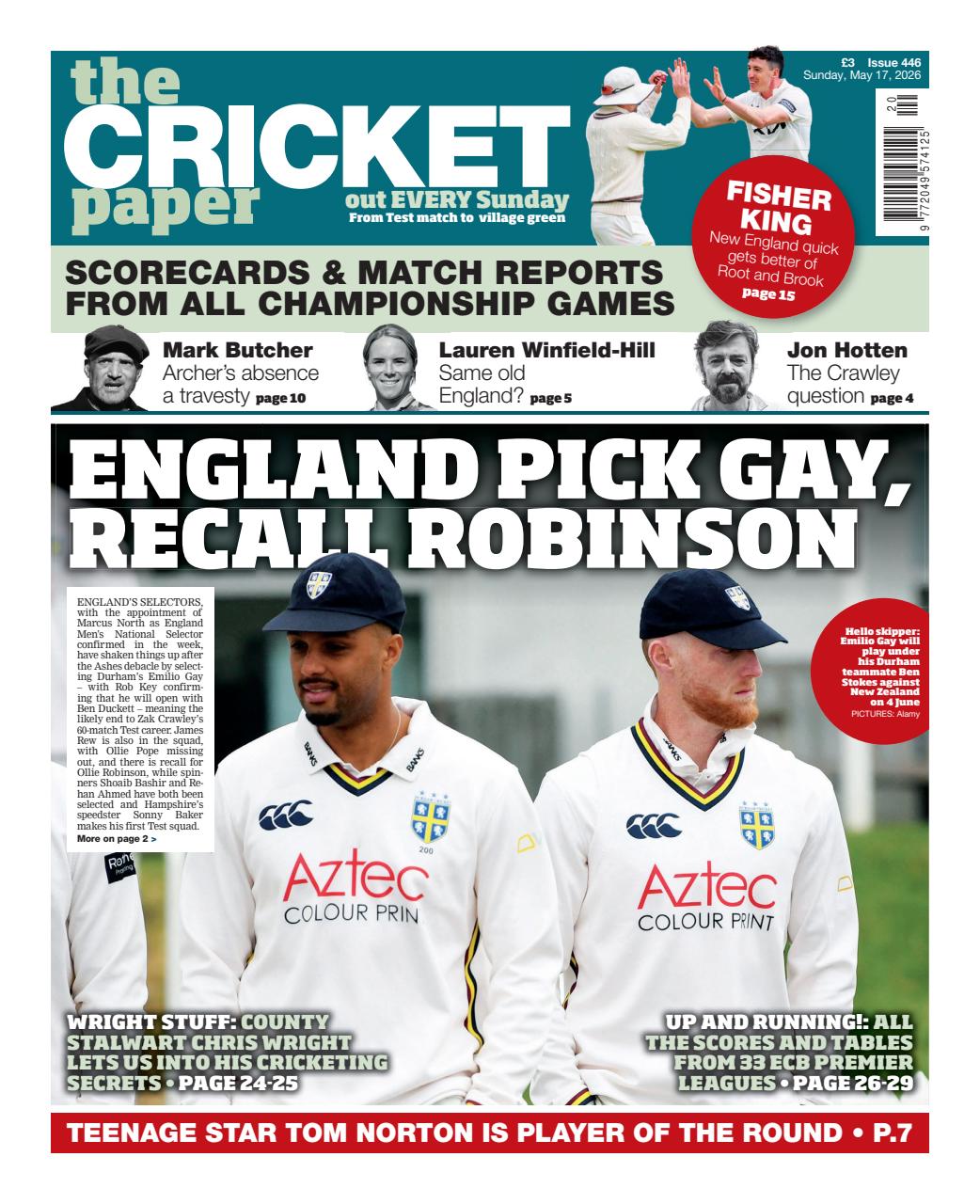The Cricket Paper Preview Pages