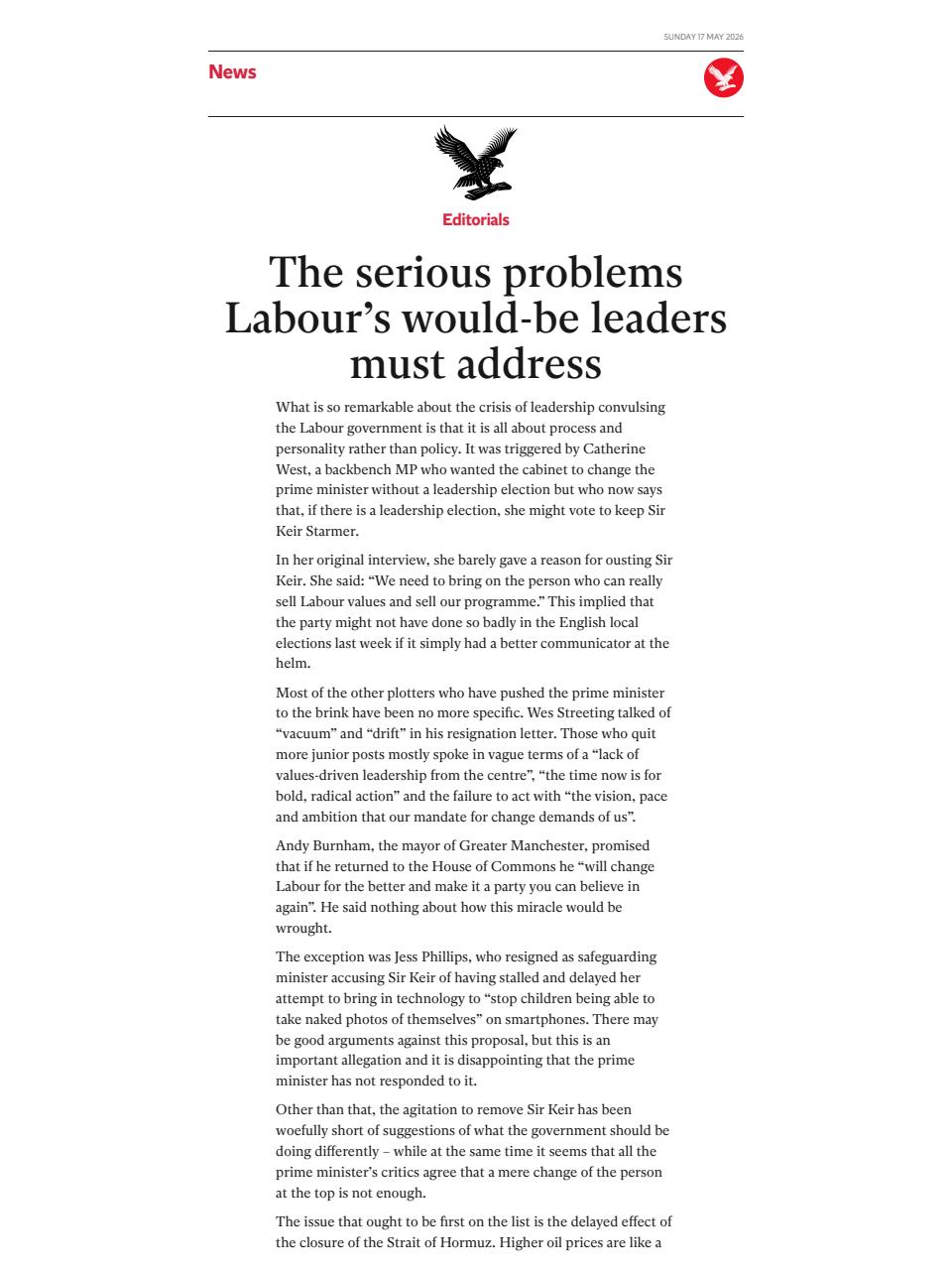 The Independent Daily Edition Newspaper Preview Pages