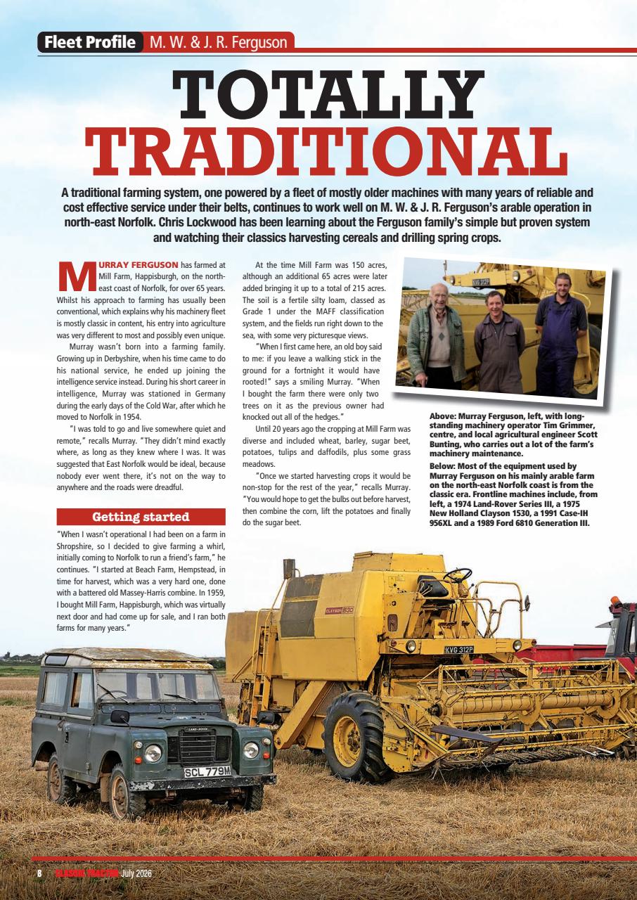 Classic Tractor Preview Pages