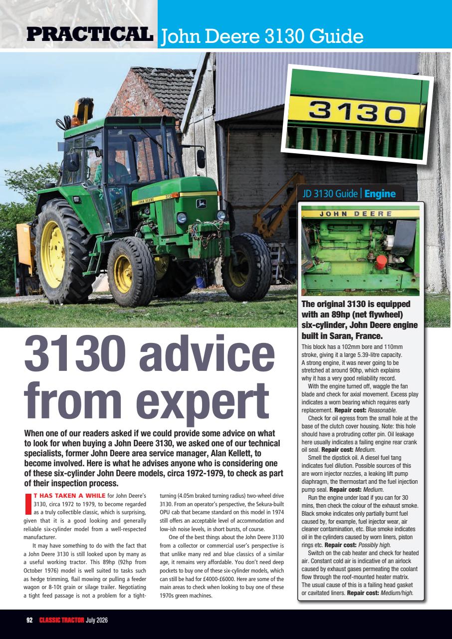 Classic Tractor Preview Pages
