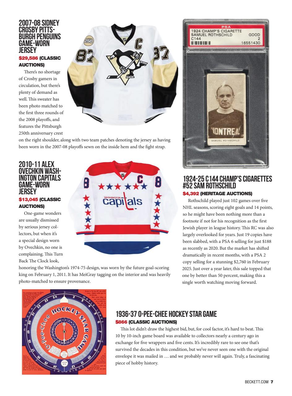 Beckett Hockey Magazine Preview Pages