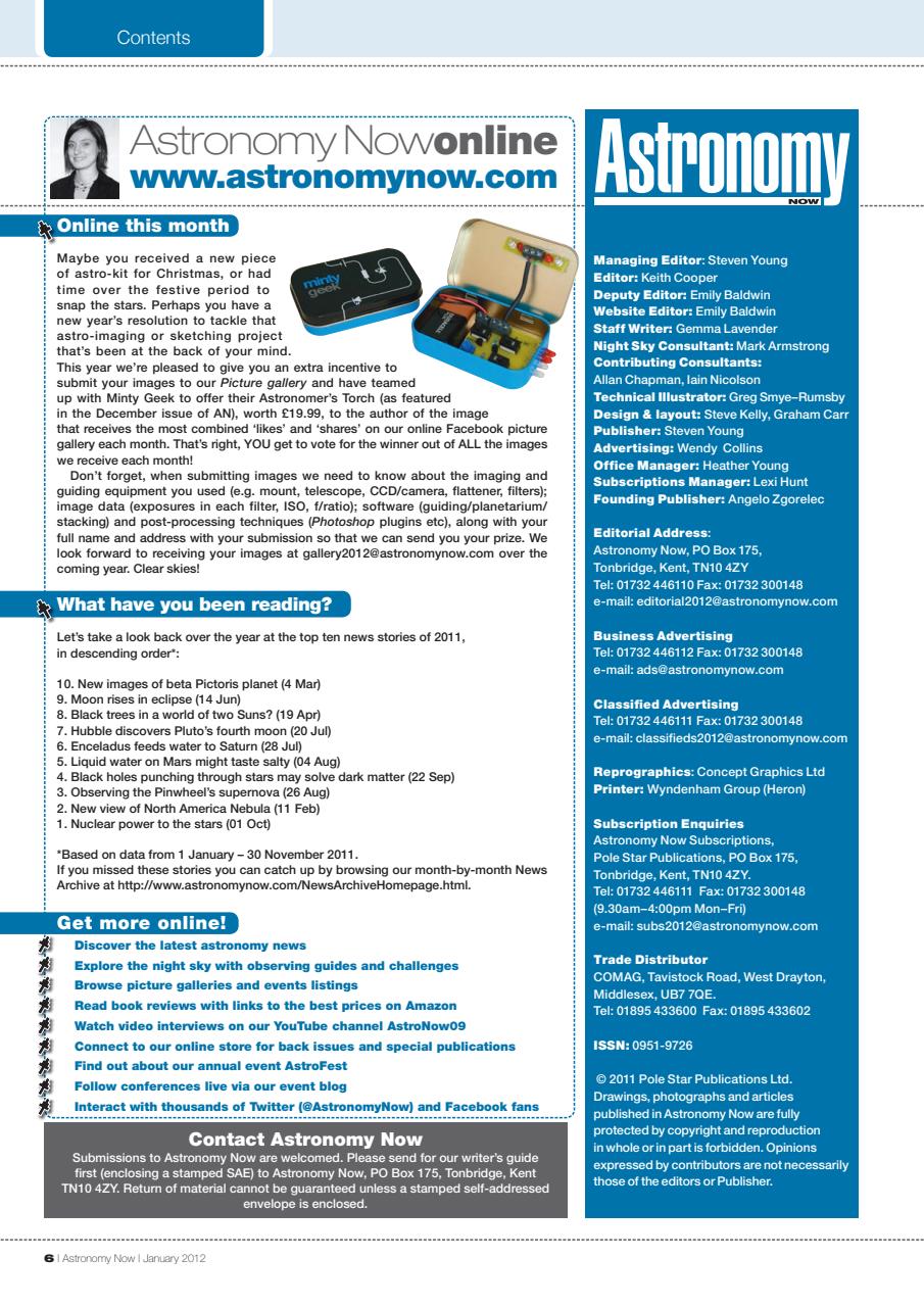 Astronomy Now Preview Pages