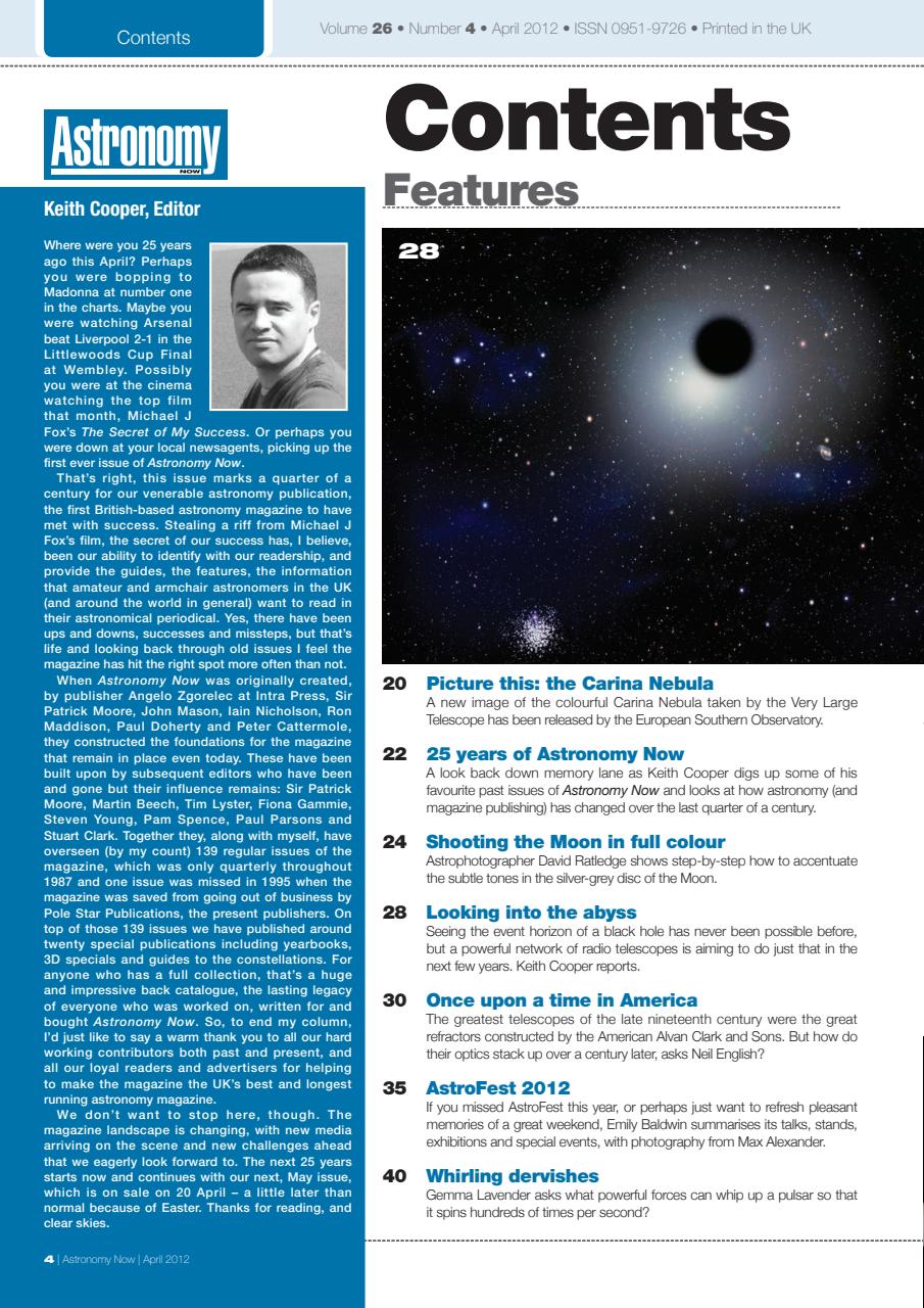 Astronomy Now Preview Pages