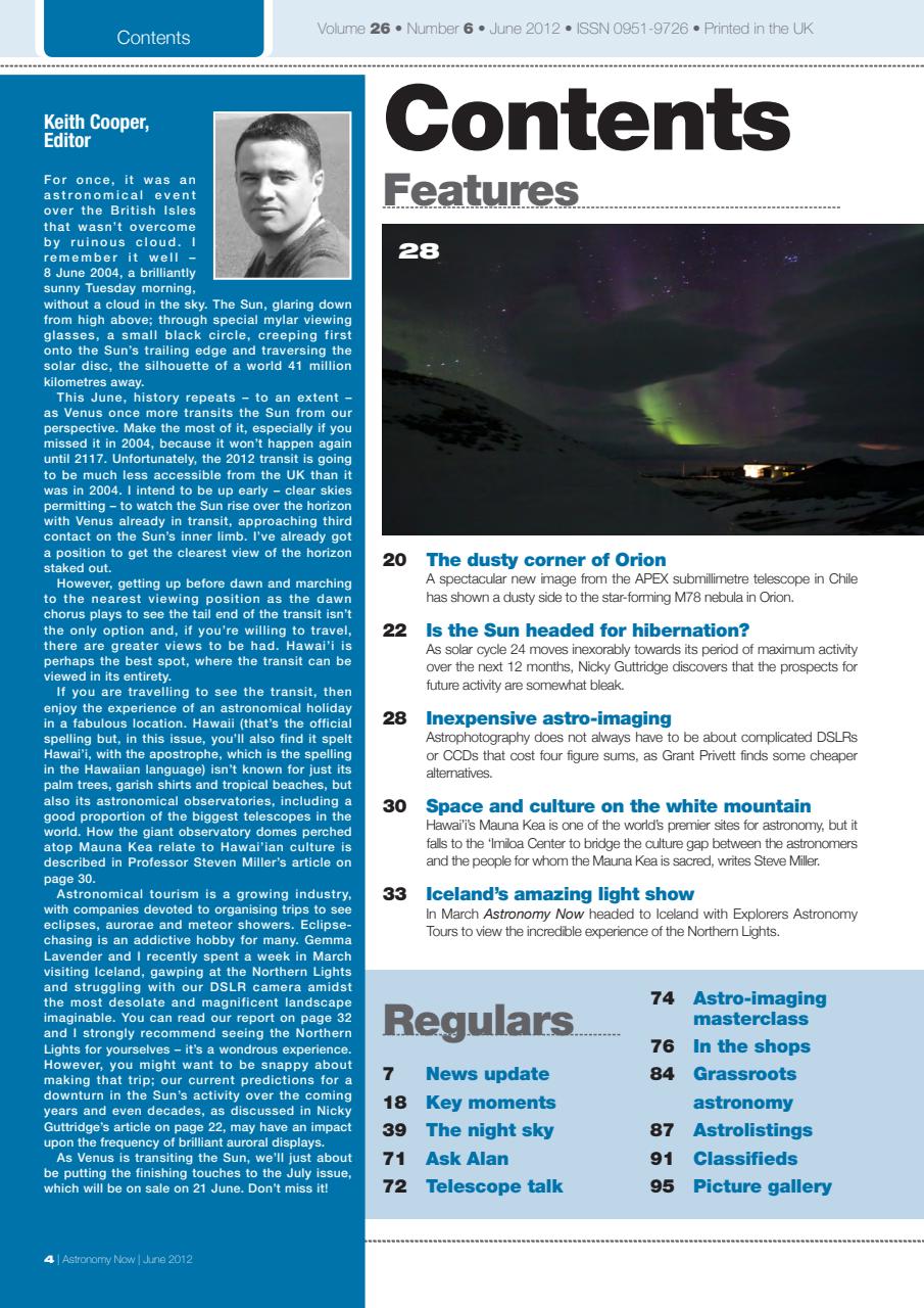 Astronomy Now Preview Pages