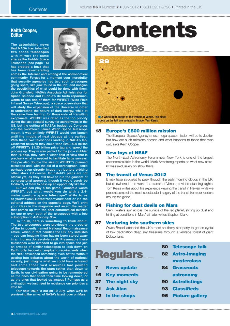 Astronomy Now Preview Pages
