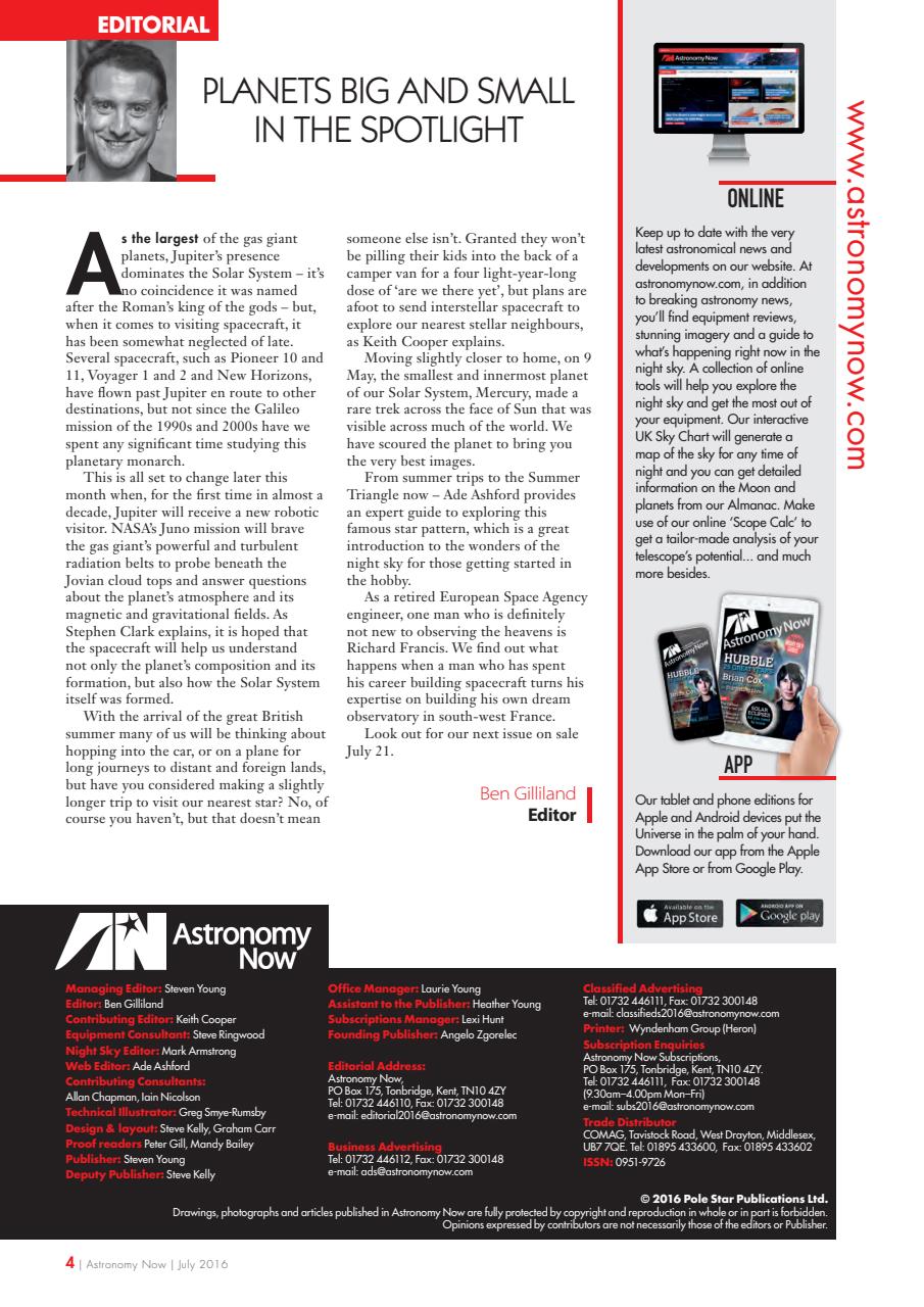 Astronomy Now Preview Pages