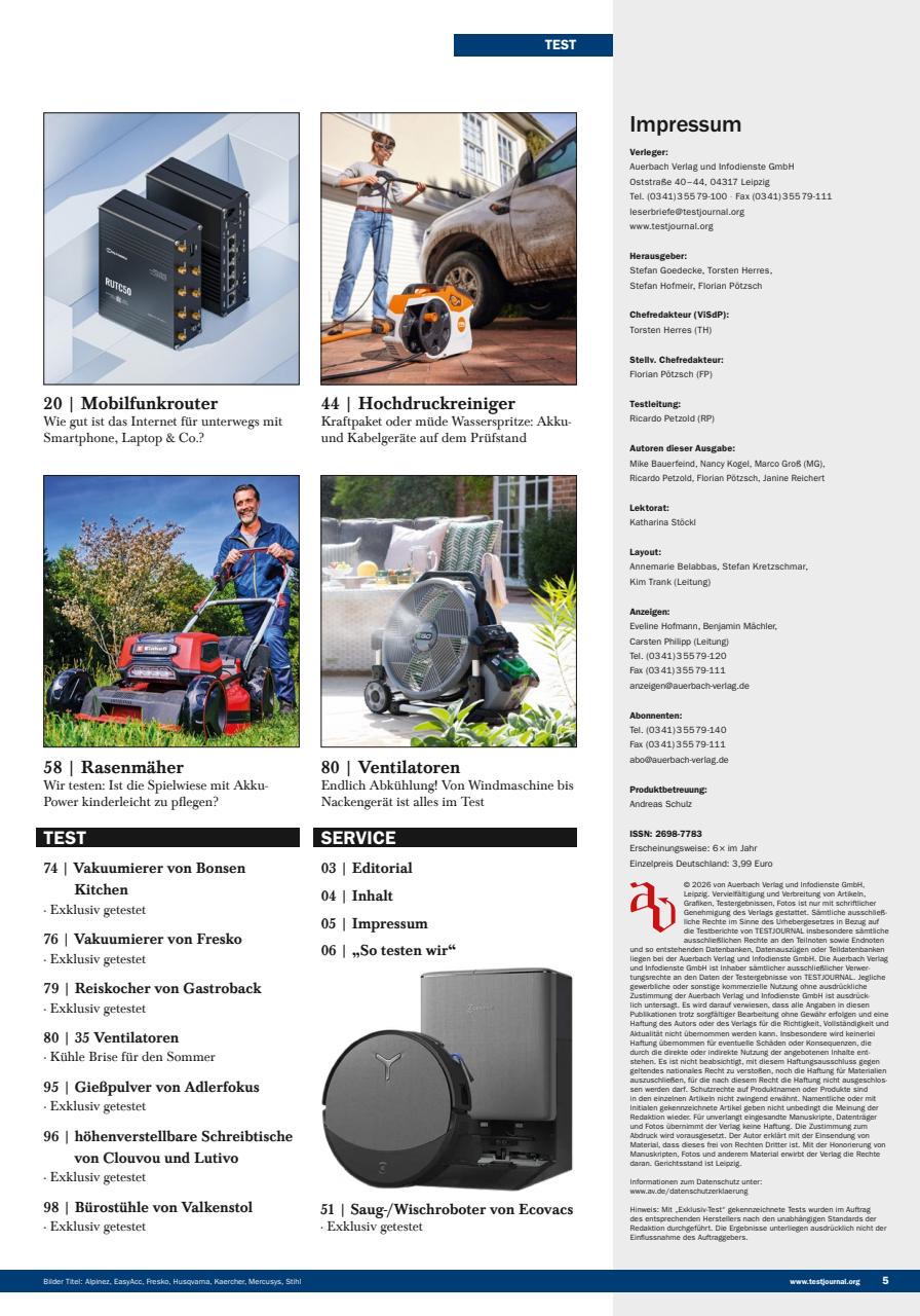Testjournal Preview Pages